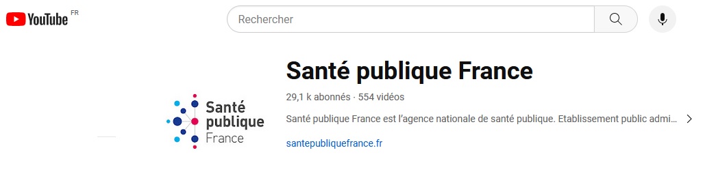 chaîne Youtube santepubliquefrance