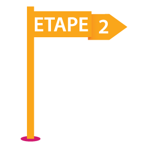 Drapeau de l'étape 2